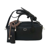 Bolsa Tote Média Retangular Bag Charm Preta C 50012 1903 0001 Anacapri